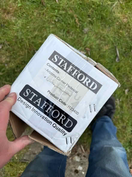 Photo of free Corner pedestal sink NEW (Farnborough) #4