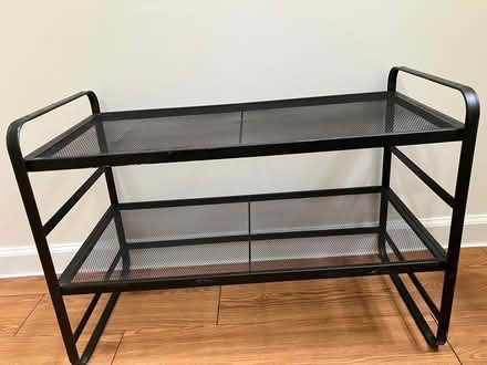 Photo of free Black shoerack (Woodside) #1