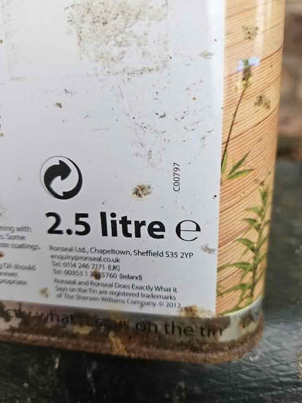 Photo of free Most of 2.5l tin Decking Oil (Teak) (Northgate Village CH2) #2