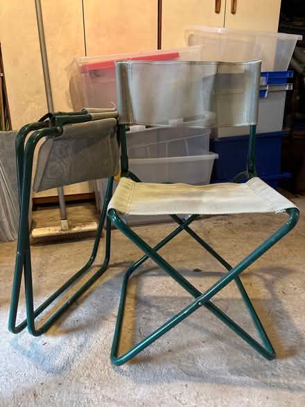 Photo of free Pair small outdoor folding chairs (Willington DE65) #1