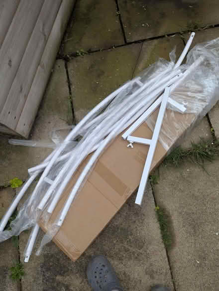 Photo of free White metal balloon arch frame (Bingham NG13) #1