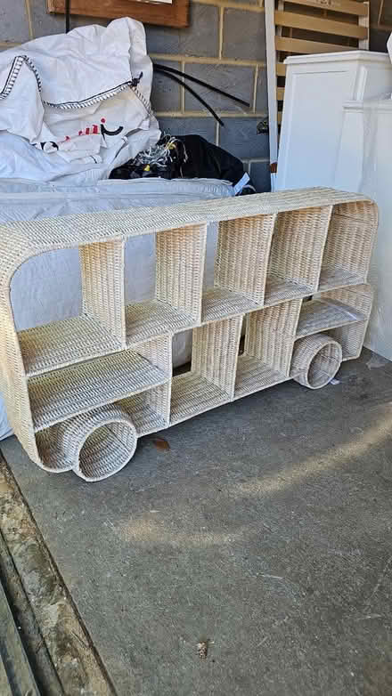 Photo of free Rattan bus for toy storage (CR8) #1