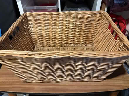 Photo of free Large wicker basket (Willington DE65) #1