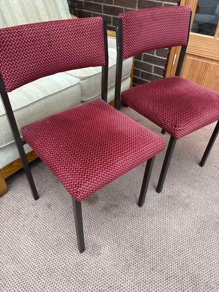 Photo of free 2 cushioned chairs (Langho BB6) #1