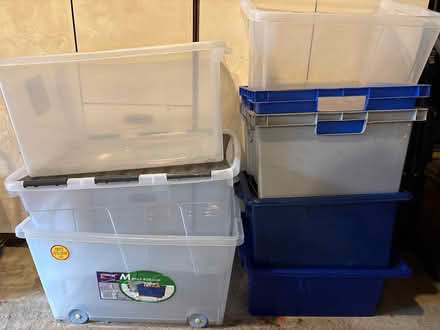 Photo of free Plastic Storage Boxes (Willington DE65) #1