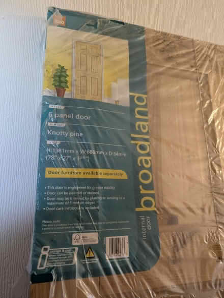 Photo of free Solid wood door (brand new) (Holmewood BD4) #2