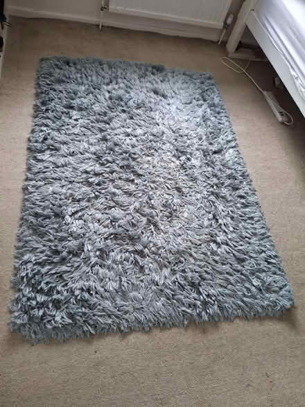 Photo of free Blue rug (Dunelm - polyester) (Abingdon OX14) #1