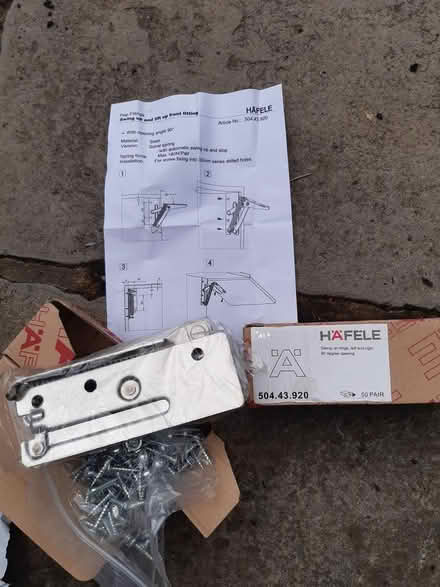 Photo of free New cabinet hinges lift up (Letchworth (Standalone area)) #2