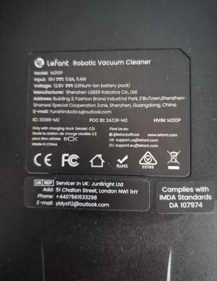 Photo of free Lefant robot vacuum (Aldershot GU12) #3