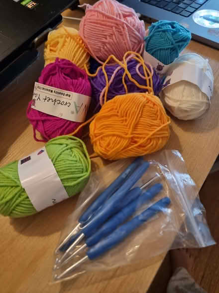 Photo of free Yarn and crochet hooks (Clapham SW4) #1