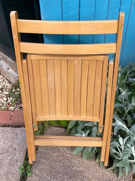 Photo of free Wooden folding chair (HR6 Yarpole) #2