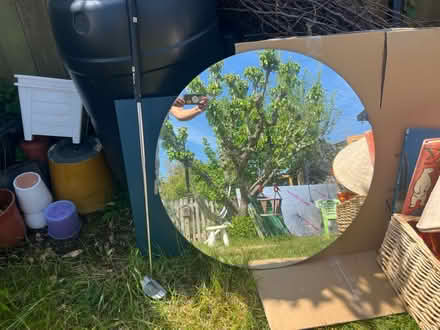 Photo of free Big Round mirror (no frame) (BN3 7BT) #2