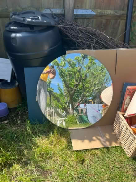 Photo of free Big Round mirror (no frame) (BN3 7BT) #1