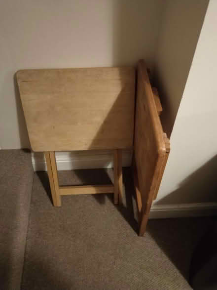 Photo of free Foldable wooden desk (Slack Lane DE22) #2