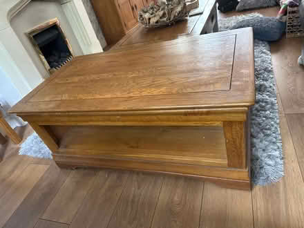 Photo of free Oak furnitire large coffee table (Urmston) #1