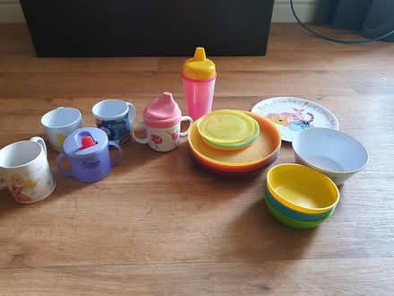 Photo of free Kids toddler cups plates, bowls etc (Bridlington YO16) #1
