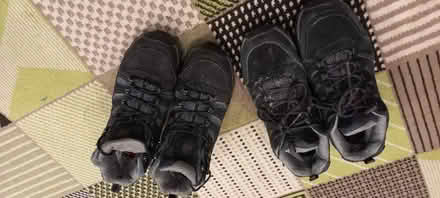 Photo of free 2 pairs mens black trainers/boots size 10.5 (Polegate BN26) #1