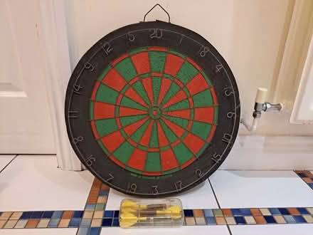 Photo of free Old dart board and set of darts (Molesey KT8) #1