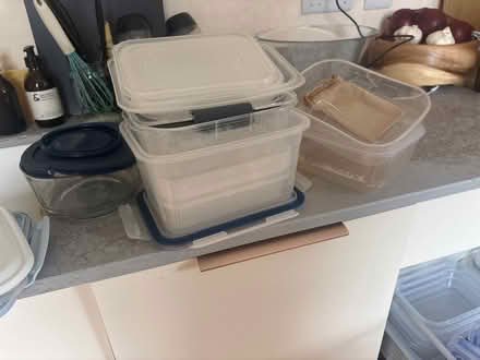 Photo of free various tupperware (Tollington, Finsbury Park n4) #1