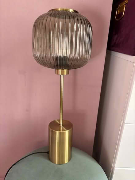 Photo of free Glass table lamp (Hyde, SK14) #1