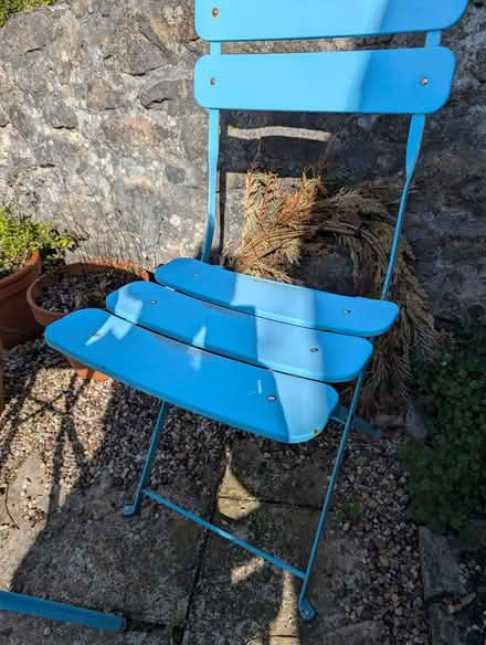 Photo of free Bistro set chairs ( and table) (Wirksworth DE4) #3