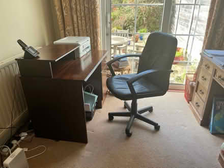 Photo of free Desk and chair (Blackrock) #1