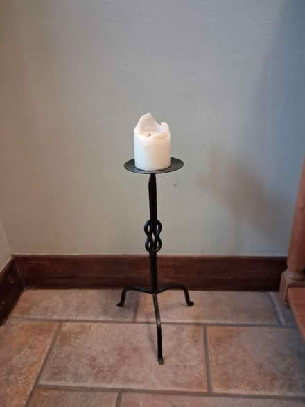 Photo of free Wrought iron candle holder (Fleetville) #1