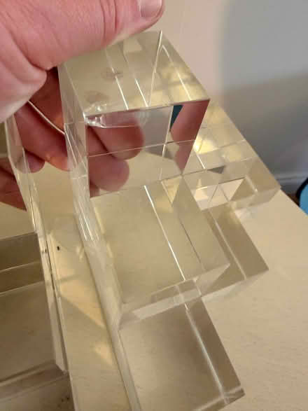 Photo of free glass bookends (has a chip) (Maidenhead SL6) #2