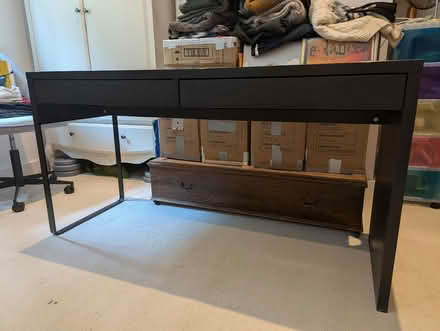Photo of free Black office desk with drawers (Hindhead GU26) #1