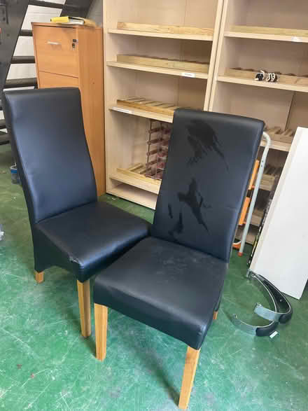 Photo of free 2 black chairs (Layer-de-la-Haye CO2) #1