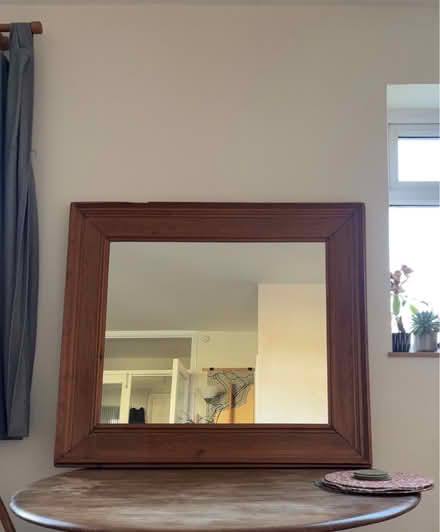 Photo of free big oak mirror (Tollington, Finsbury Park N4) #1