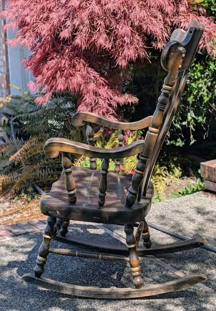 Photo of free Solid Vintage? Rocking Chair (Just north of Panther Lake) #1