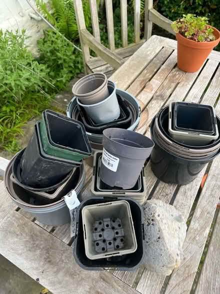 Photo of free Plastic flower pots (Widcombe) #2