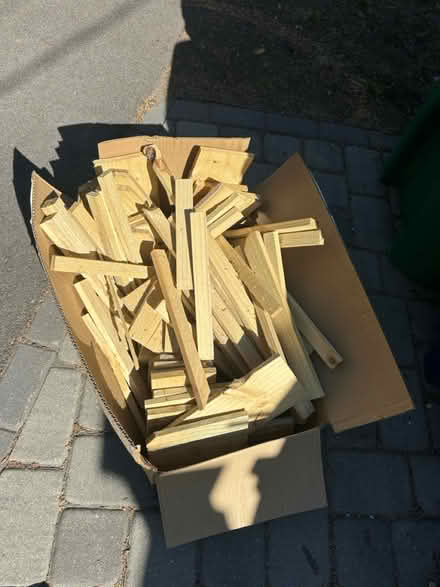 Photo of free Bunch of scrap pine (Newton Lower Falls) #1