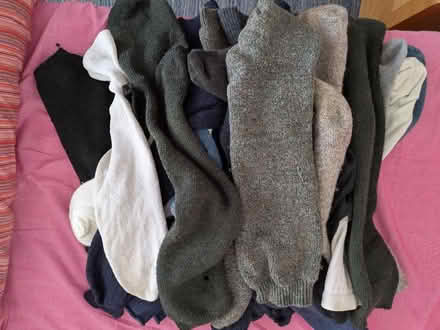 Photo of free Old clean socks with holes - not for wearing! (Hartington Road BN2) #1