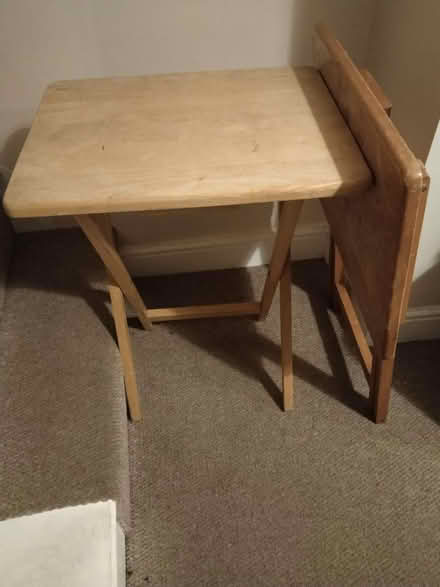 Photo of free Foldable wooden desk (Slack Lane DE22) #1