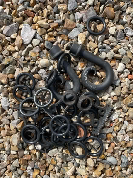 Photo of free Black curtain hooks (Sm69nf) #1