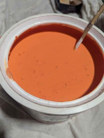 Photo of free Wall paint (oranges & yellow) (Leytonstone) #3