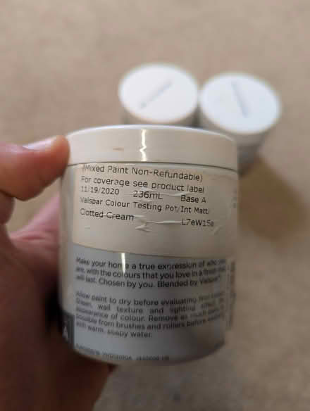 Photo of free Valspar paint testers (Hitchin SG5) #4