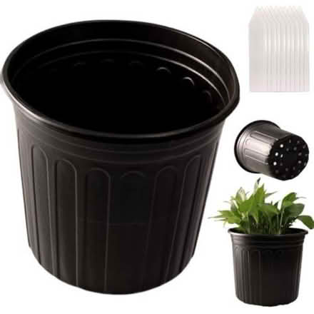 Photo of Big Plastic Nursery Plant Pots (Silver Spring Metro Station) #1