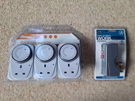 Photo of free Set of three timer sockets and one circuit breaker (Molesey KT8) #1