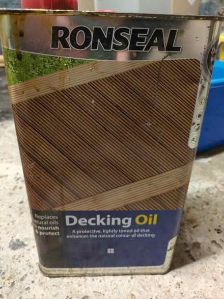 Photo of free Ronseal decking oil (Chatham ME5) #1