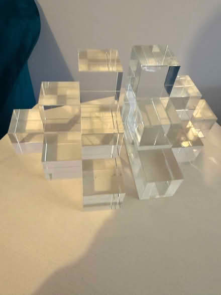 Photo of free glass bookends (has a chip) (Maidenhead SL6) #1
