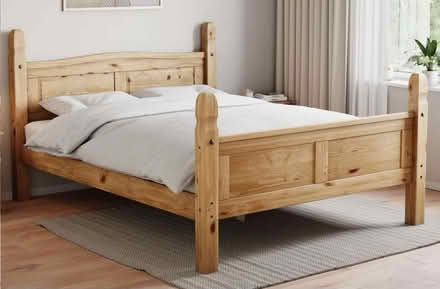 Photo of Wood double bed frame (Bradley Fold BL2) #1