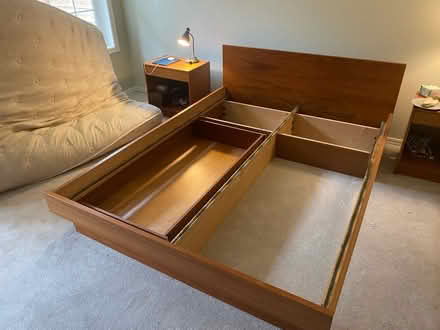 Photo of free Queen size bed frame (SE Edmonds) #1