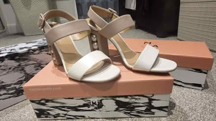 Photo of free Moda in Pelle Pearl‐Heel Sandals Size 5 - Never Worn (Great Billing NN3) #1