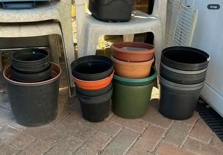 Photo of free Plant pots. Medium and large. Some with no bases. (Cove West Heath GU14) #1