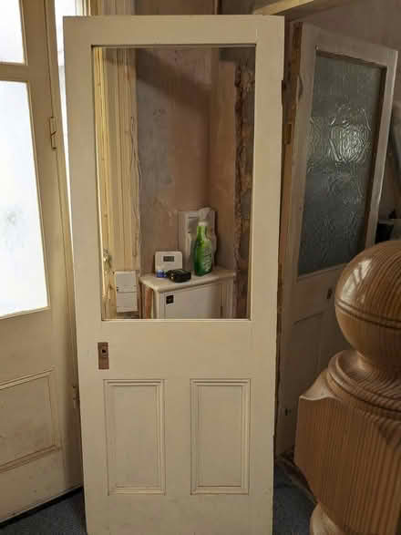 Photo of free Victorian internal door with glass (Wallasey, CH44) #2