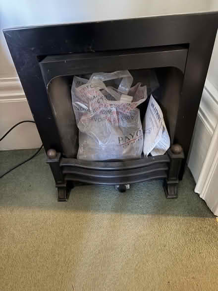 Photo of free Gas fire with rocks for 'real fire' look - used, old (Sharrow S7) #2