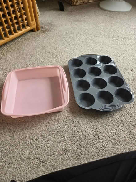 Photo of free 2 silicone baking trays (Bedford MK41) #1